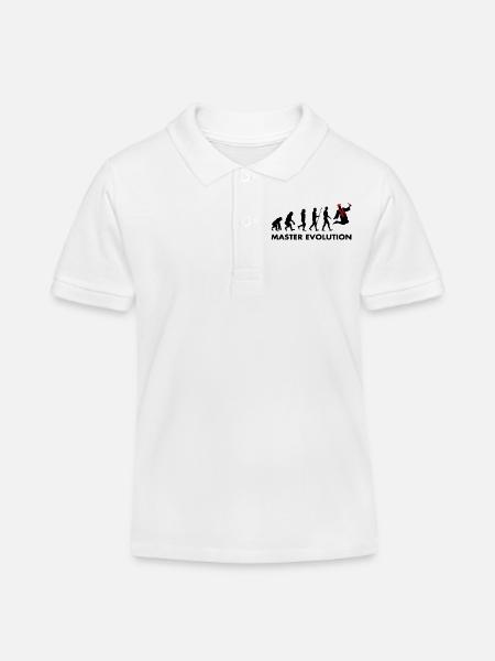 Master Evolution Prüfung Bestanden Schulabschluss - Kinder Organic Poloshirt Mini Sprinter von Stanley/Stella - Weiß