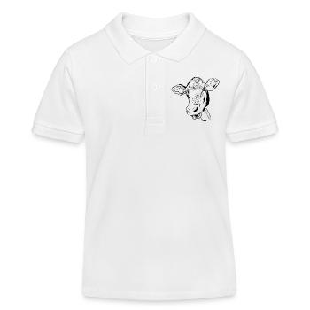 Vache Vaches - Polo enfant bio Stanley/Stella - blanc - Devant