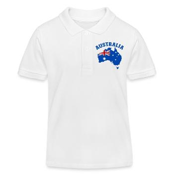 Australie Australie Drapeau - Polo enfant bio Stanley/Stella - blanc - Devant