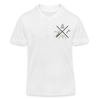 Design amusant pour les campeurs - Polo enfant bio Stanley/Stella - blanc - Devant