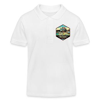 Poitiers France Futuroscope theme park - Kids Organic Polo Shirt by Stanley/Stella - white - Front