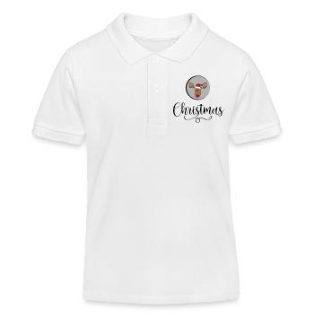 Christmas - Kinder Organic Poloshirt Mini Sprinter von Stanley/Stella - Weiß - Vorne