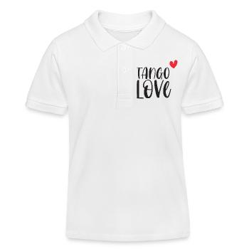 Tango Love! Danseur danse danse couple cadeau - Polo enfant bio Stanley/Stella - blanc - Devant