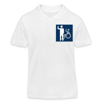 Tous les handicaps ne sont pas visibles * - Polo enfant bio Stanley/Stella - blanc - Devant