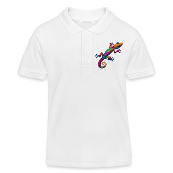 Gecko - Kinder Organic Poloshirt Mini Sprinter von Stanley/Stella - Weiß - Vorne