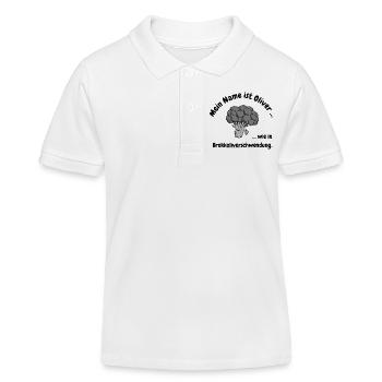Brokkoliverschwendung - Kinder Organic Poloshirt Mini Sprinter von Stanley/Stella - Weiß - Vorne