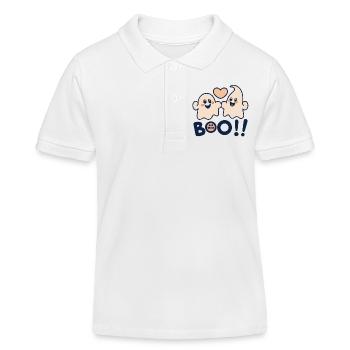 Hou - Polo enfant bio Stanley/Stella - blanc - Devant