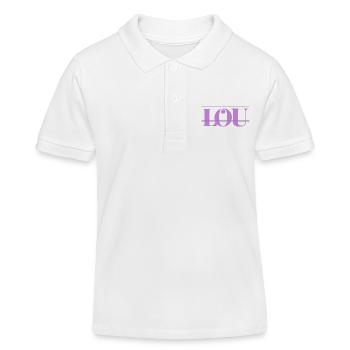 Lou - Polo enfant bio Stanley/Stella - blanc - Devant