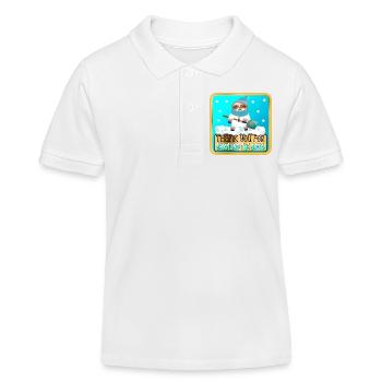 PELLETER LA NEIGE - MERCI PARESSEUX - Polo enfant bio Stanley/Stella - blanc - Devant