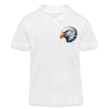 Eagle - Kids Organic Polo Shirt by Stanley/Stella - white - Front