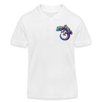 Gecko - Kinder Organic Poloshirt Mini Sprinter von Stanley/Stella - Weiß - Vorne