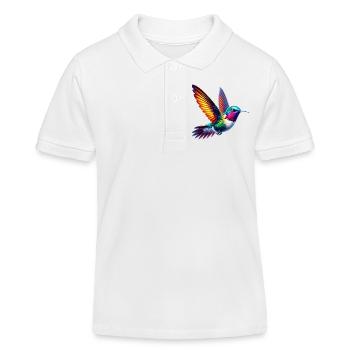 Kolibri - Kinder Organic Poloshirt Mini Sprinter von Stanley/Stella - Weiß - Vorne