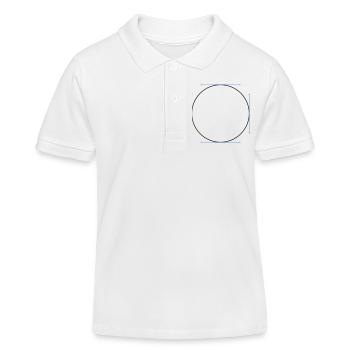 Kreisvector - Kinder Organic Poloshirt Mini Sprinter von Stanley/Stella - Weiß - Vorne