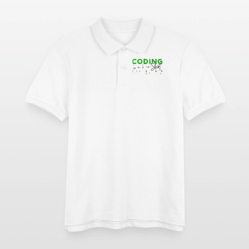 Coden Developer Programmierer Webentwickler Spruch Kinder Organic Poloshirt Mini Sprinter von Stanley/Stella