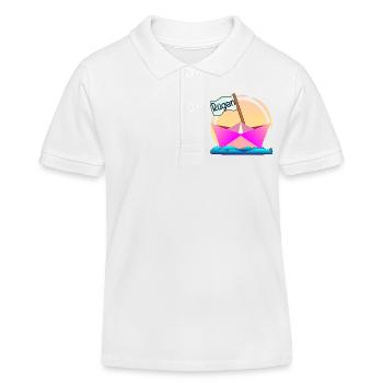 BOOTSFAHRER Ostseeinsel RÜGEN - Kinder Organic Poloshirt Mini Sprinter von Stanley/Stella - Weiß - Vorne