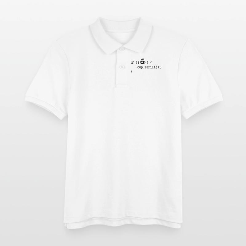 Developer Programmer Code Web Developer Debug Kids Organic Polo Shirt by Stanley/Stella