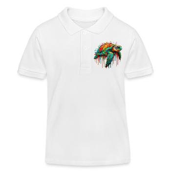 Tortue - Polo enfant bio Stanley/Stella - blanc - Devant