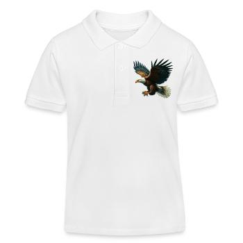 Aigle - Polo enfant bio Stanley/Stella - blanc - Devant