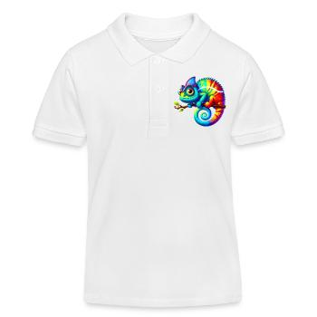 Chameleon - Kids Organic Polo Shirt by Stanley/Stella - white - Front