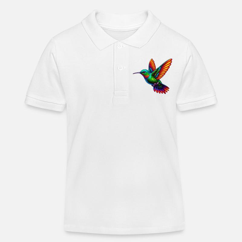 Kolibri - Kinder Organic Poloshirt Mini Sprinter von Stanley/Stella - Weiß