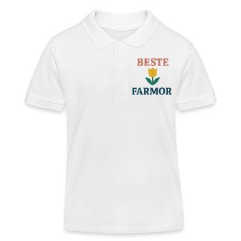Best Grandma - Kids Organic Polo Shirt by Stanley/Stella - white - Front