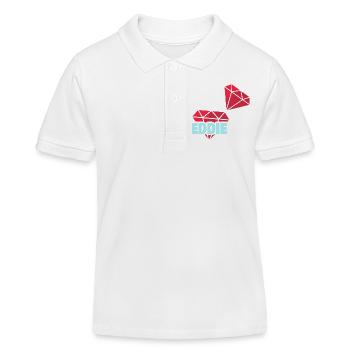 Eddie als Kostbar - Kinder Organic Poloshirt Mini Sprinter von Stanley/Stella - Weiß - Vorne