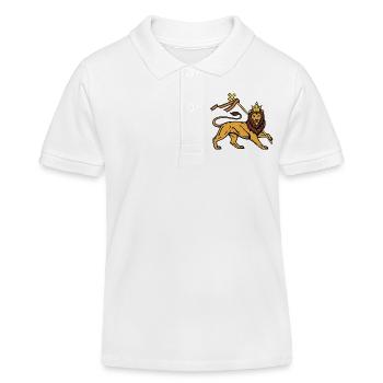 Lion de Juda - Polo enfant bio Stanley/Stella - blanc - Devant