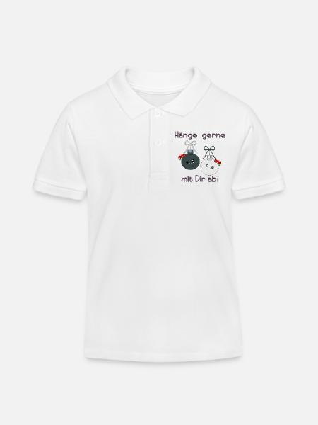 Weihnachtskugeln Weihnachten Freunde - Kinder Organic Poloshirt Mini Sprinter von Stanley/Stella - Weiß