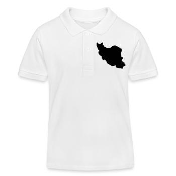 Silhouette de l’Iran - Polo enfant bio Stanley/Stella - blanc - Devant