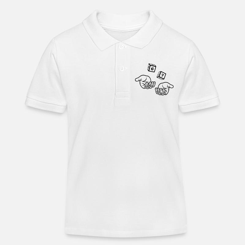 67 Six Sept - Polo enfant bio Stanley/Stella - blanc
