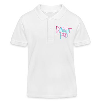 Dinight Pro Neon Gradient - Kids Organic Polo Shirt by Stanley/Stella - white - Front