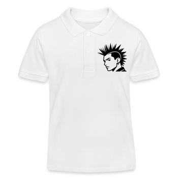 Punk - Polo enfant bio Stanley/Stella - blanc - Devant
