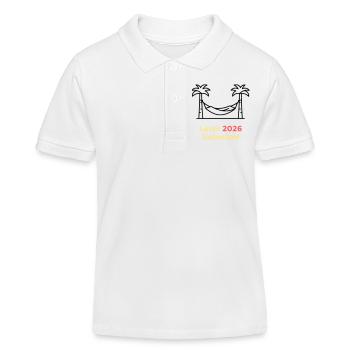 Level 2026 Unlocked Abschluss - Kinder Organic Poloshirt Mini Sprinter von Stanley/Stella - Weiß - Vorne