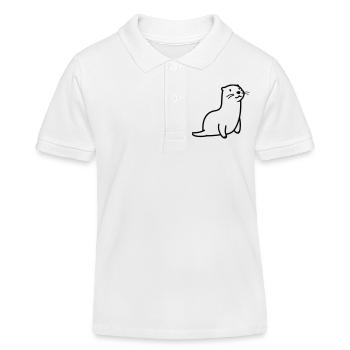 Otter - Kinder Organic Poloshirt Mini Sprinter von Stanley/Stella - Weiß - Vorne