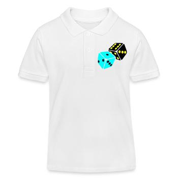 Neon Cube Playroom - Kids Organic Polo Shirt by Stanley/Stella - white - Front