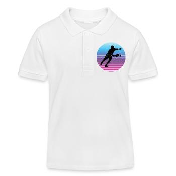 Idée cadeau pour les fans de pickleball - Polo enfant bio Stanley/Stella - blanc - Devant