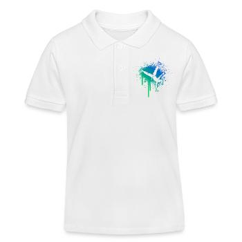Hip-Hop Dance Gift Idea for the Hip-Hop Dancer - Kids Organic Polo Shirt by Stanley/Stella - white - Front