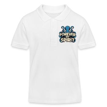 Forever My Spirit Octopus - Kids Organic Polo Shirt by Stanley/Stella - white - Front