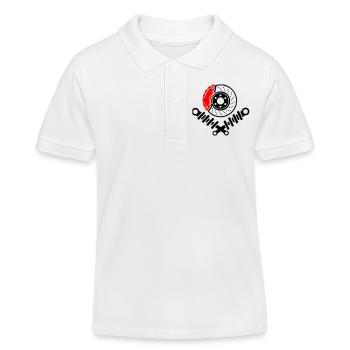 Suspension Tuning Brake Disc and Shock Absorber - Kids Organic Polo Shirt by Stanley/Stella - white - Front