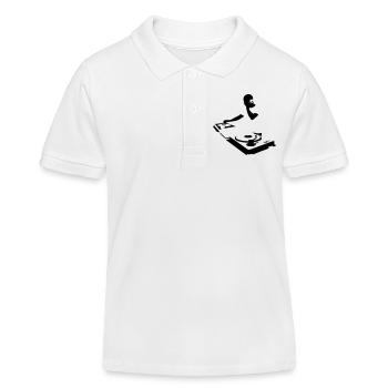 DJ - Kinder Organic Poloshirt Mini Sprinter von Stanley/Stella - Weiß - Vorne