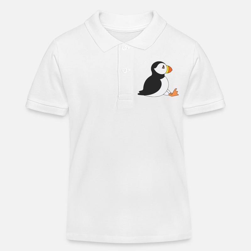 Macareux - Polo enfant bio Stanley/Stella - blanc