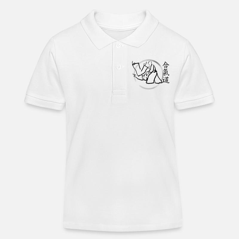 aikido - Polo enfant bio Stanley/Stella - blanc