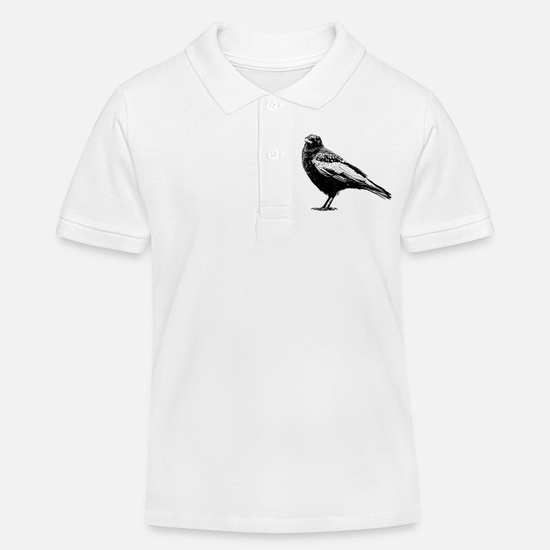 Corbeau - Polo enfant bio Stanley/Stella - blanc