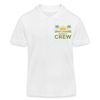 Gran Canaria Party Crew - Kids Organic Polo Shirt by Stanley/Stella - white - Front
