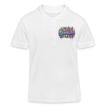 StarKids  - Kinder Organic Poloshirt Mini Sprinter von Stanley/Stella - Weiß - Vorne