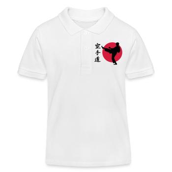 Karate - Kinder Organic Poloshirt Mini Sprinter von Stanley/Stella - Weiß - Vorne