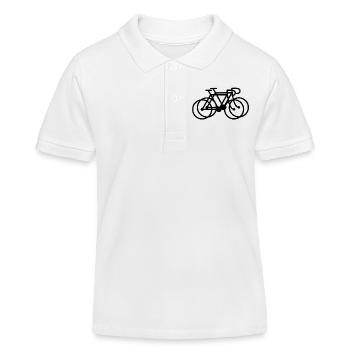 Rennräder - Kinder Organic Poloshirt Mini Sprinter von Stanley/Stella - Weiß - Vorne