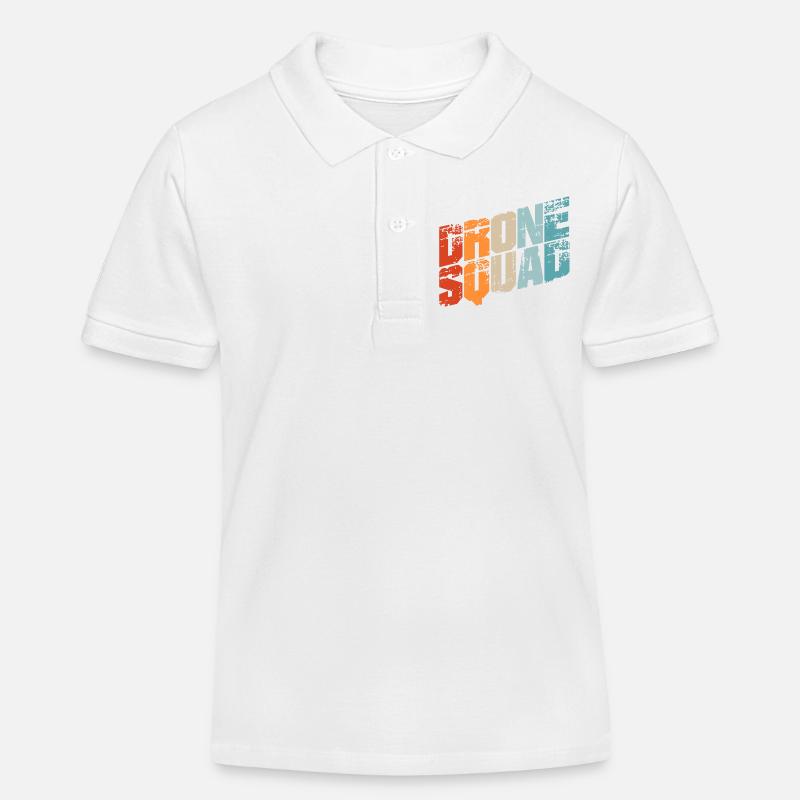 Drones / drones T-shirts / drones pilote - Polo enfant bio Stanley/Stella - blanc