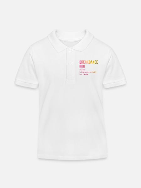 Break Dance Break Dance Break Dance - Polo enfant bio Stanley/Stella - blanc