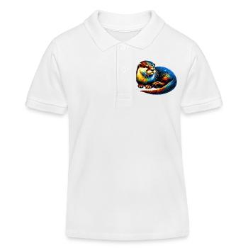 Otter - Kinder Organic Poloshirt Mini Sprinter von Stanley/Stella - Weiß - Vorne